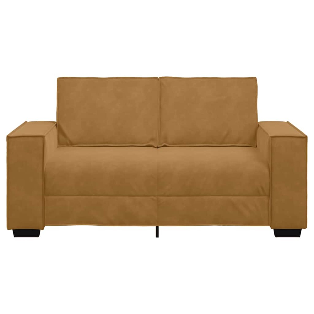 vidaXL Διθέσιος Καναπές Καφέ Βελούδινος 160x78x84 εκ.