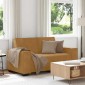vidaXL Διθέσιος Καναπές Καφέ Βελούδινος 160x78x84 εκ.