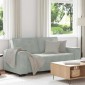 vidaXL Διθέσιος Καναπές Ανοιχτό Γκρι 180x78x84 εκ. Βελούδο