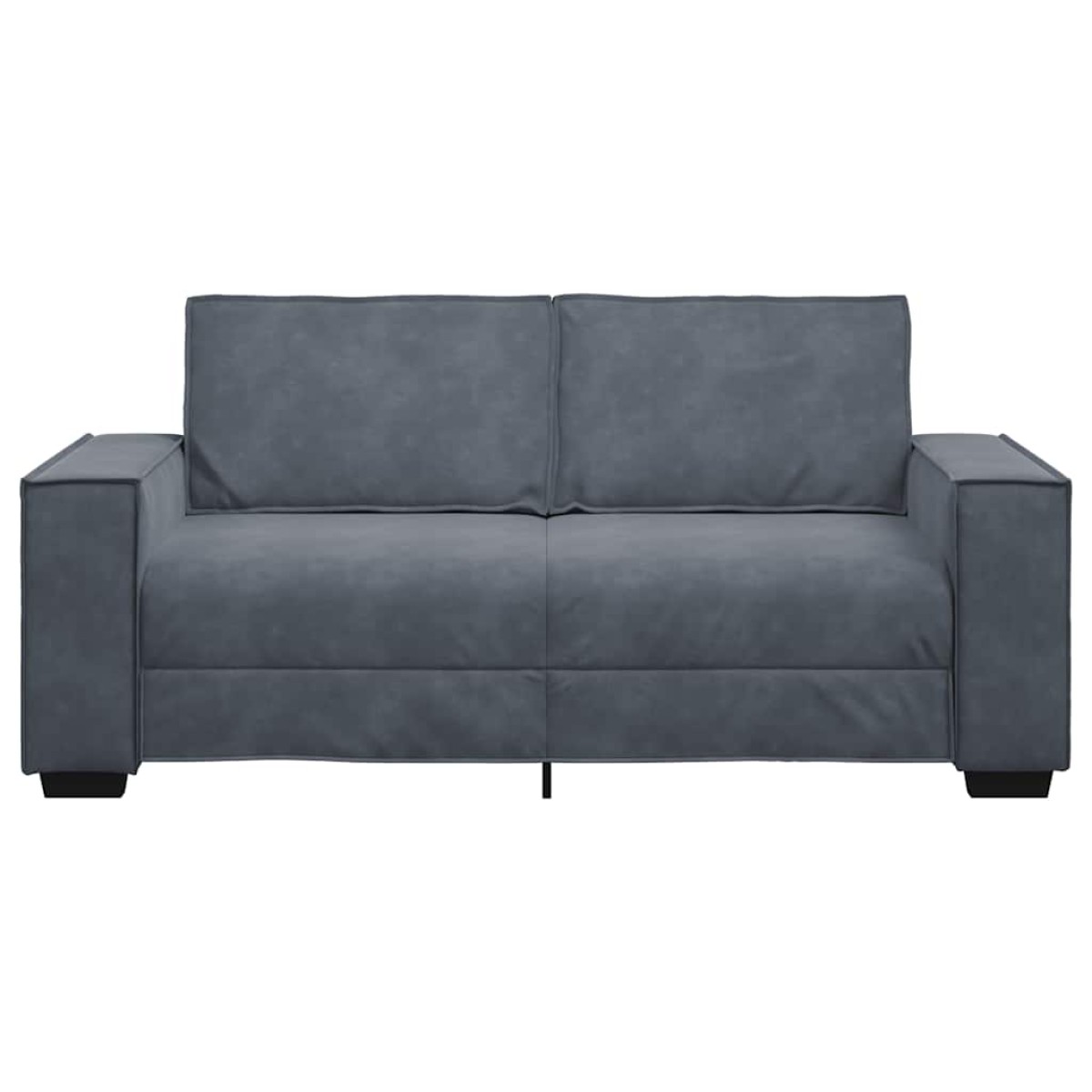 vidaXL Διθέσιος Καναπές Σκούρο Γκρι 180x78x84 εκ. Βελούδο