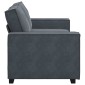 vidaXL Διθέσιος Καναπές Σκούρο Γκρι 180x78x84 εκ. Βελούδο
