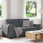 vidaXL Διθέσιος Καναπές Σκούρο Γκρι 180x78x84 εκ. Βελούδο