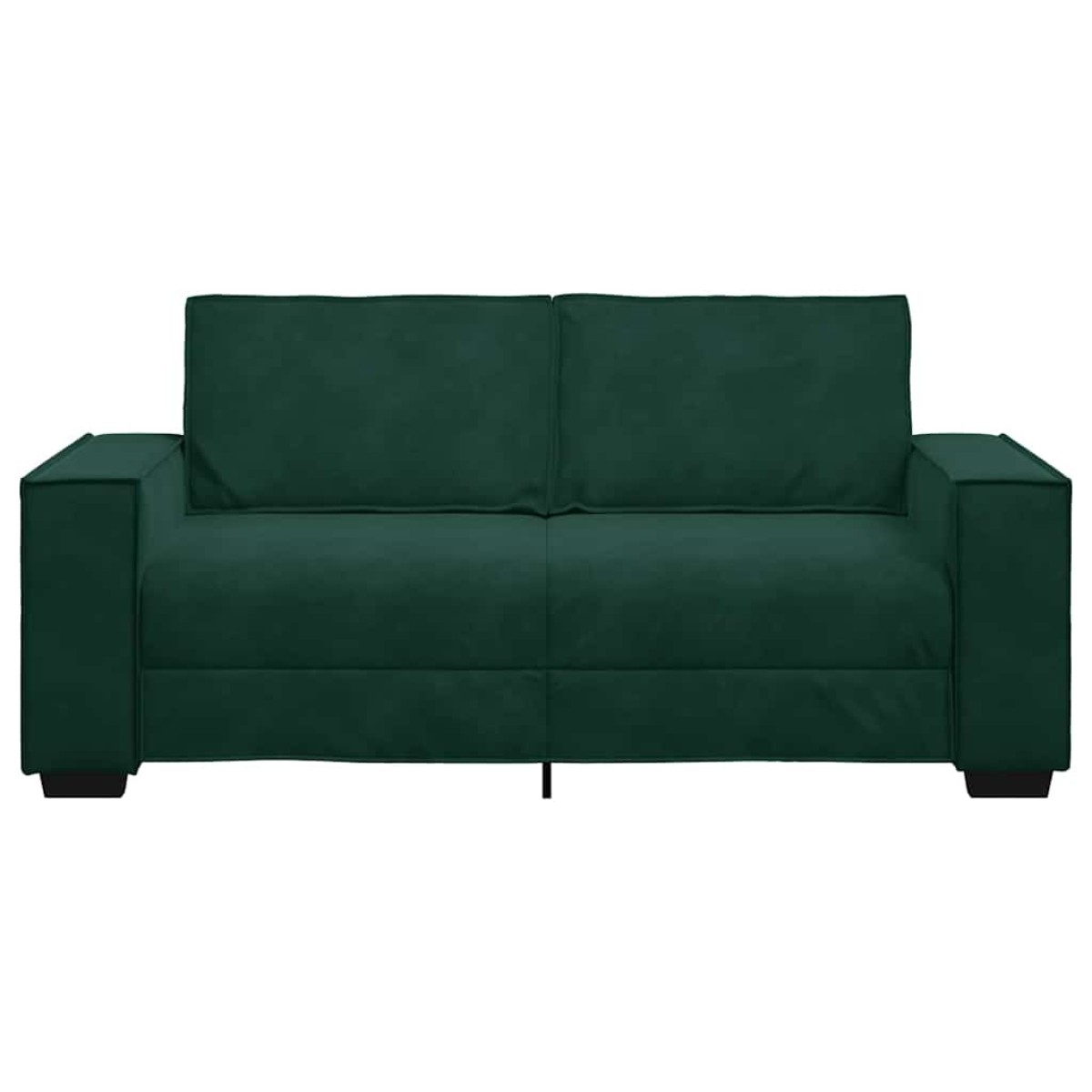 vidaXL Διθέσιος Καναπές Σκούρο Πράσινο 180x78x84 εκ. Βελούδο