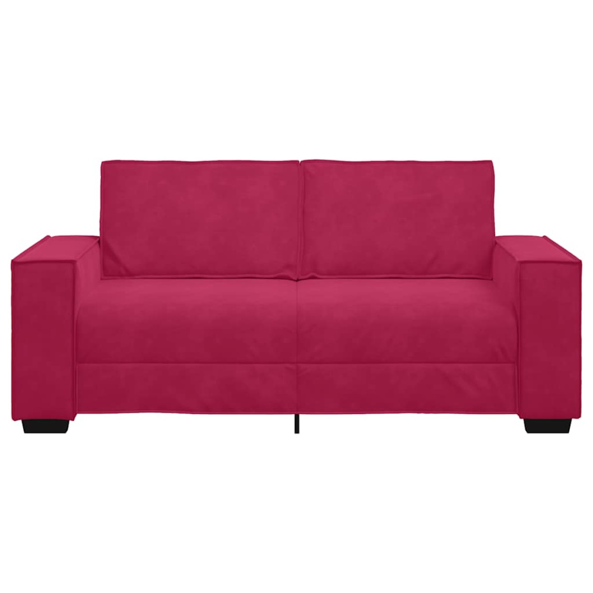 vidaXL Διθέσιος Καναπές Κόκκινος Βελούδος 180x78x84 εκ.