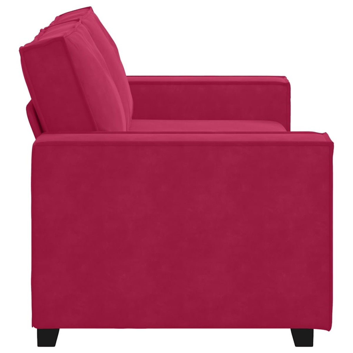 vidaXL Διθέσιος Καναπές Κόκκινος Βελούδος 180x78x84 εκ.