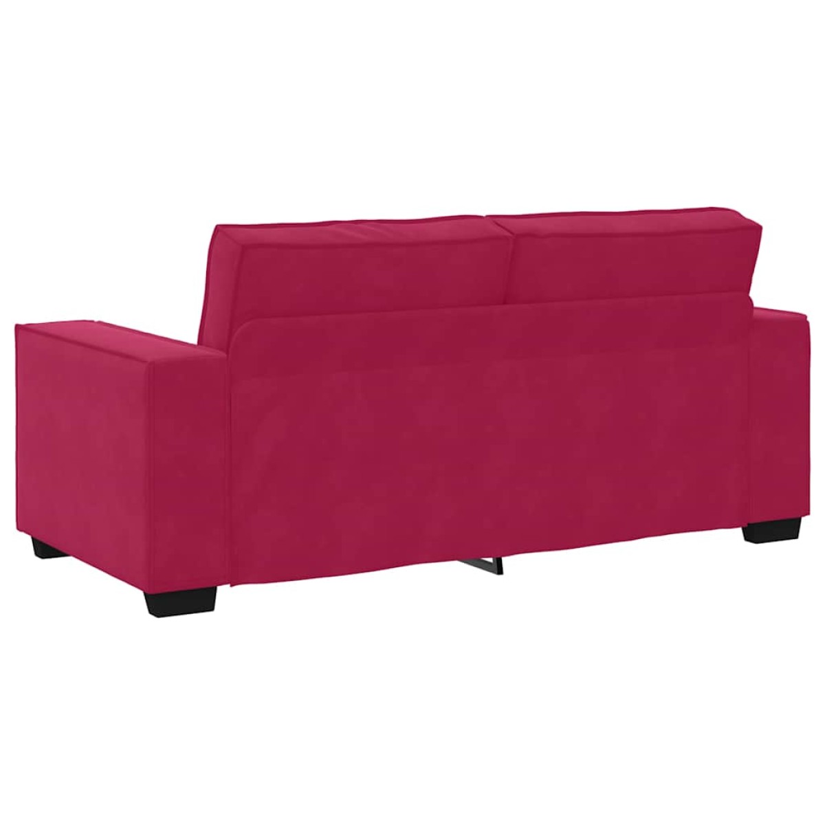 vidaXL Διθέσιος Καναπές Κόκκινος Βελούδος 180x78x84 εκ.