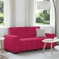 vidaXL Διθέσιος Καναπές Κόκκινος Βελούδος 180x78x84 εκ.