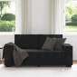 vidaXL Διθέσιος Καναπές Μαύρος Βελούδινος 180x78x84 εκ.