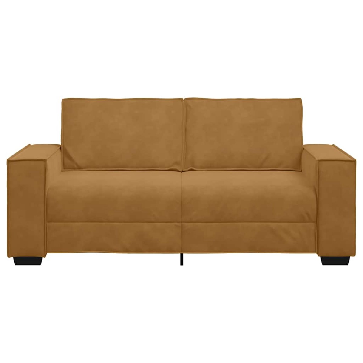 vidaXL Διθέσιος Καναπές Καφέ Βελούδινος 180x78x84 εκ.