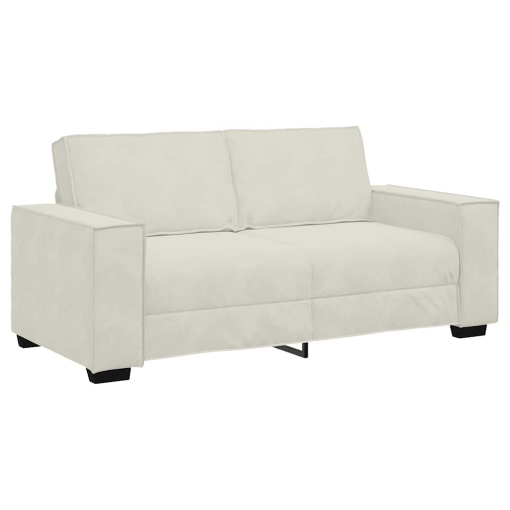 vidaXL Διθέσιος Καναπές Κρεμ 180x78x84 εκ. Βελούδο