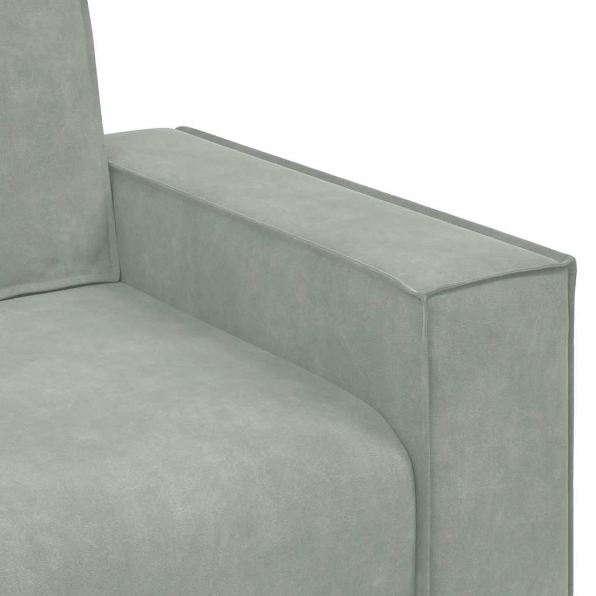 vidaXL Τριθέσιος Καναπές Ανοιχτό Γκρι 220x78x84 εκ. Βελούδο