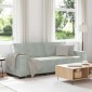 vidaXL Τριθέσιος Καναπές Ανοιχτό Γκρι 220x78x84 εκ. Βελούδο