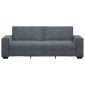 vidaXL Τριθέσιος Καναπές Σκούρο Γκρι 220x78x84 εκ. Βελούδο