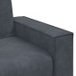vidaXL Τριθέσιος Καναπές Σκούρο Γκρι 220x78x84 εκ. Βελούδο