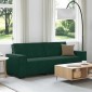 vidaXL Τριθέσιος Καναπές Σκούρο Πράσινο 220x78x84 εκ. Βελούδο