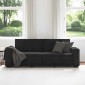 vidaXL Τριθέσιος Καναπές Μαύρος Βελούδινος 220x78x84 εκ.