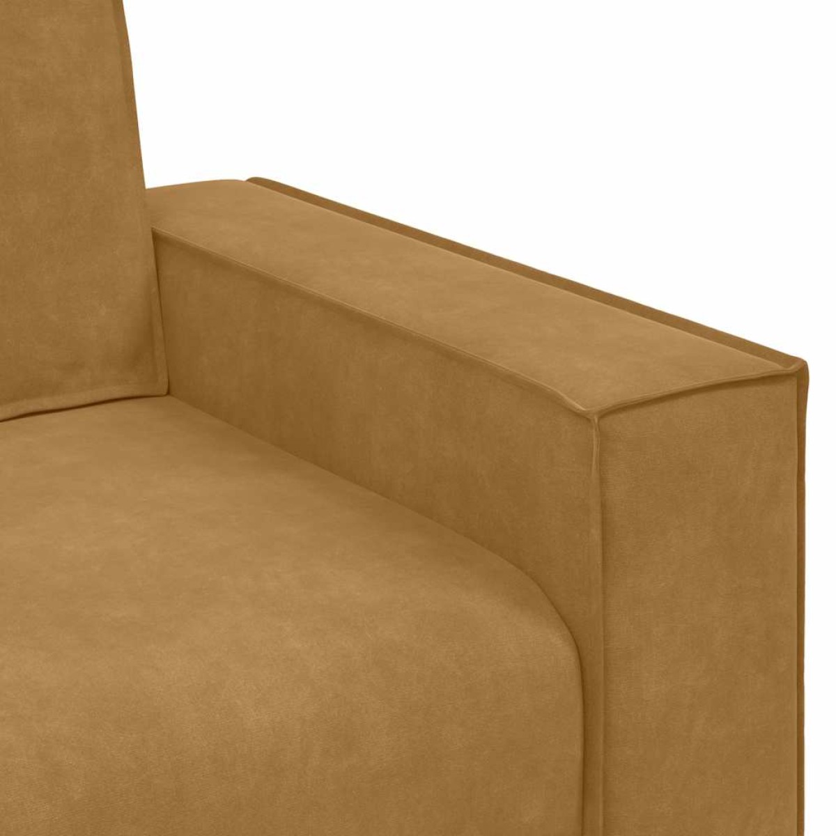 vidaXL Τριθέσιος Καναπές Καφέ Βελούδινος 220x78x84 εκ.