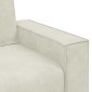 vidaXL Τριθέσιος Καναπές Κρεμ 220x78x84 εκ. Βελούδος