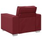 vidaXL Καθίσμα Σαλονιού Κόκκινο 100 cm Τεχνητό Δέρμα