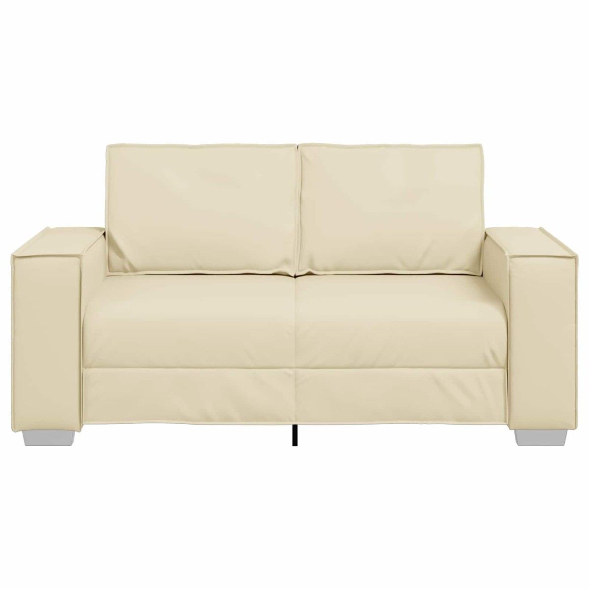 vidaXL Διθέσιος καναπές Κρεμ 160 cm Τεχνητό Δέρμα