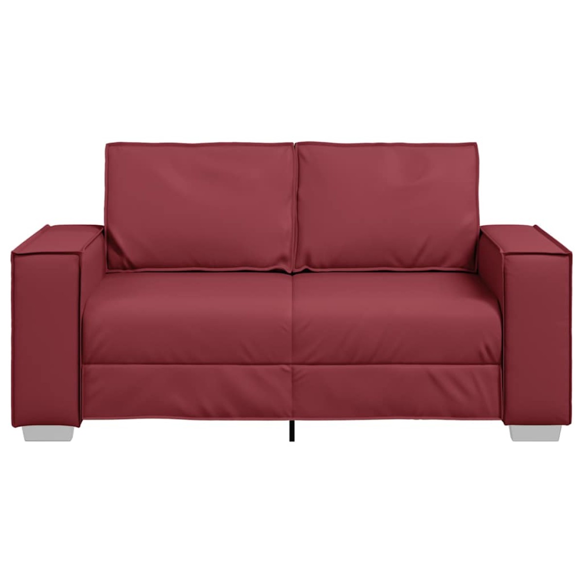 vidaXL Διθέσιος καναπές Κόκκινο 160 cm Τεχνητό Δέρμα