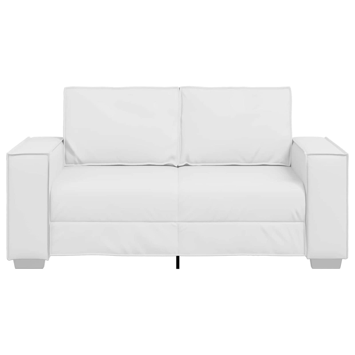 vidaXL Διθέσιος καναπές Λευκός 160 cm Τεχνητό Δέρμα