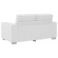 vidaXL Διθέσιος καναπές Λευκός 160 cm Τεχνητό Δέρμα
