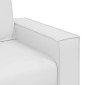 vidaXL Διθέσιος καναπές Λευκός 160 cm Τεχνητό Δέρμα