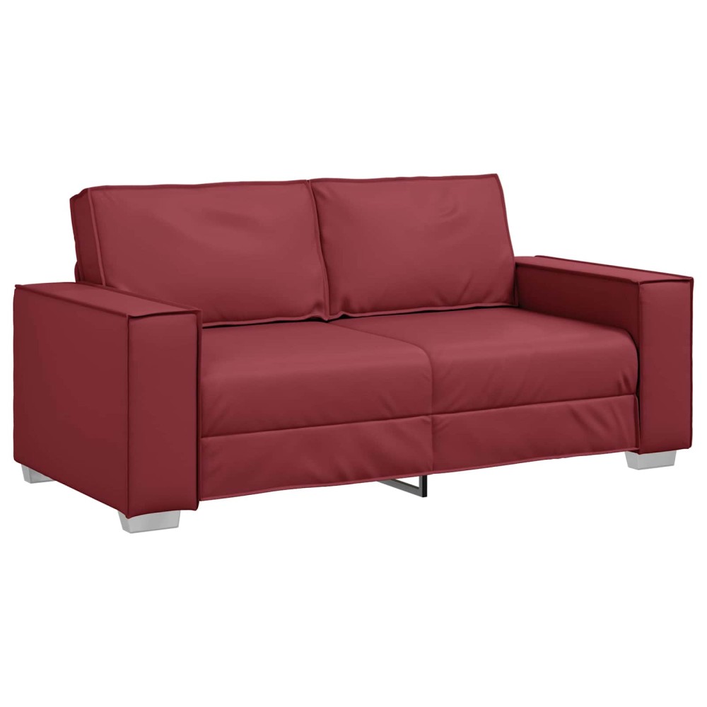 vidaXL Διθέσιος καναπές Κόκκινο 180 cm Τεχνητό Δέρμα