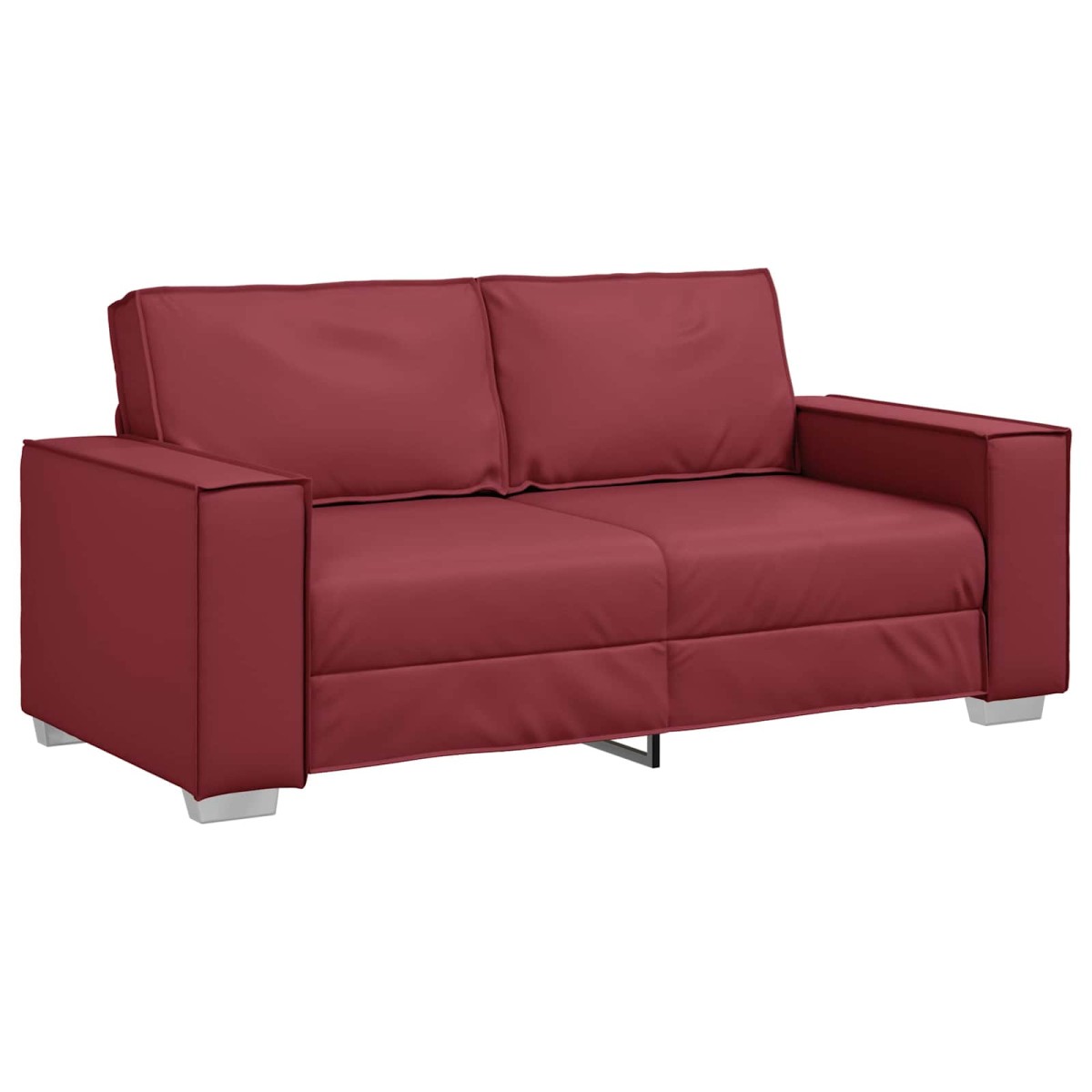 vidaXL Διθέσιος καναπές Κόκκινο 180 cm Τεχνητό Δέρμα