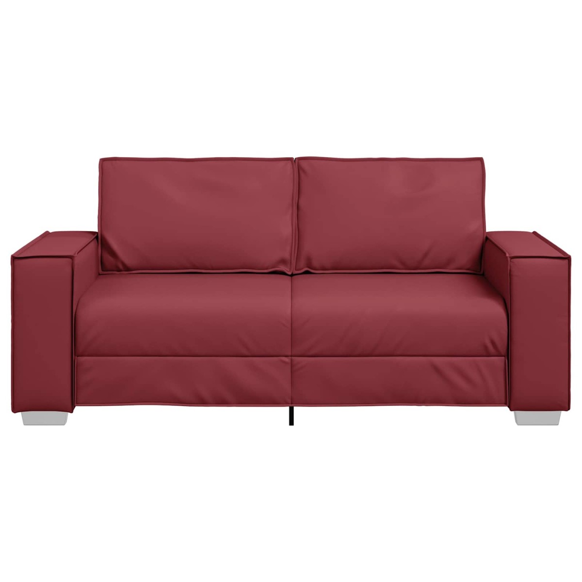 vidaXL Διθέσιος καναπές Κόκκινο 180 cm Τεχνητό Δέρμα