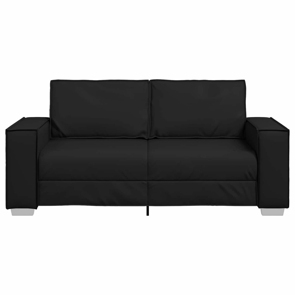 vidaXL Διθέσιος καναπές Μαύρο 180 cm Τεχνητό Δέρμα