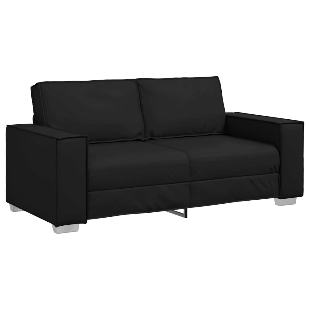 vidaXL Διθέσιος καναπές Μαύρο 180 cm Τεχνητό Δέρμα