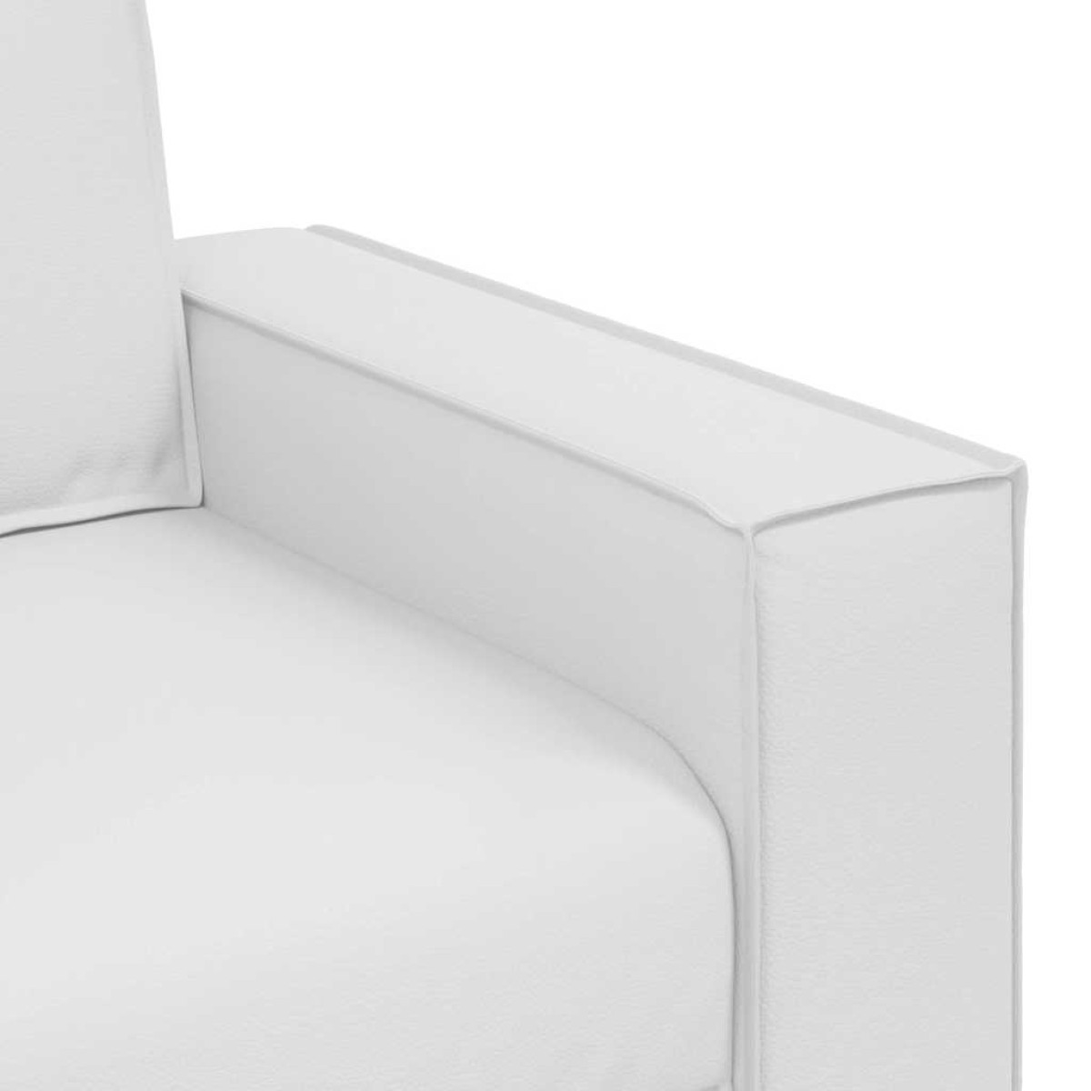 vidaXL Διθέσιος καναπές Λευκός 180 cm Τεχνητό Δέρμα