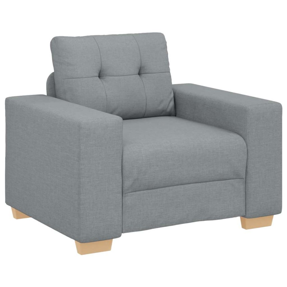 vidaXL Πολυθρόνα Ανοιχτό Γκρι 100 x 78 x 80 εκ. Ύφασμα