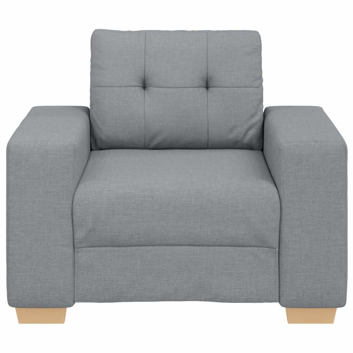 vidaXL Πολυθρόνα Ανοιχτό Γκρι 100 x 78 x 80 εκ. Ύφασμα
