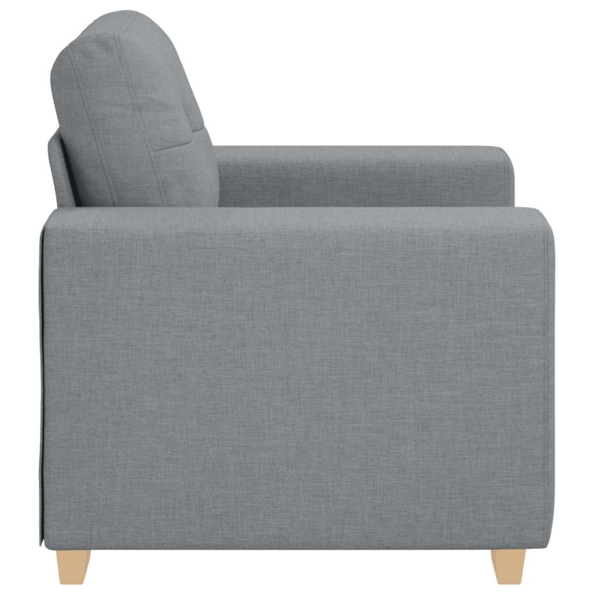 vidaXL Πολυθρόνα Ανοιχτό Γκρι 100 x 78 x 80 εκ. Ύφασμα
