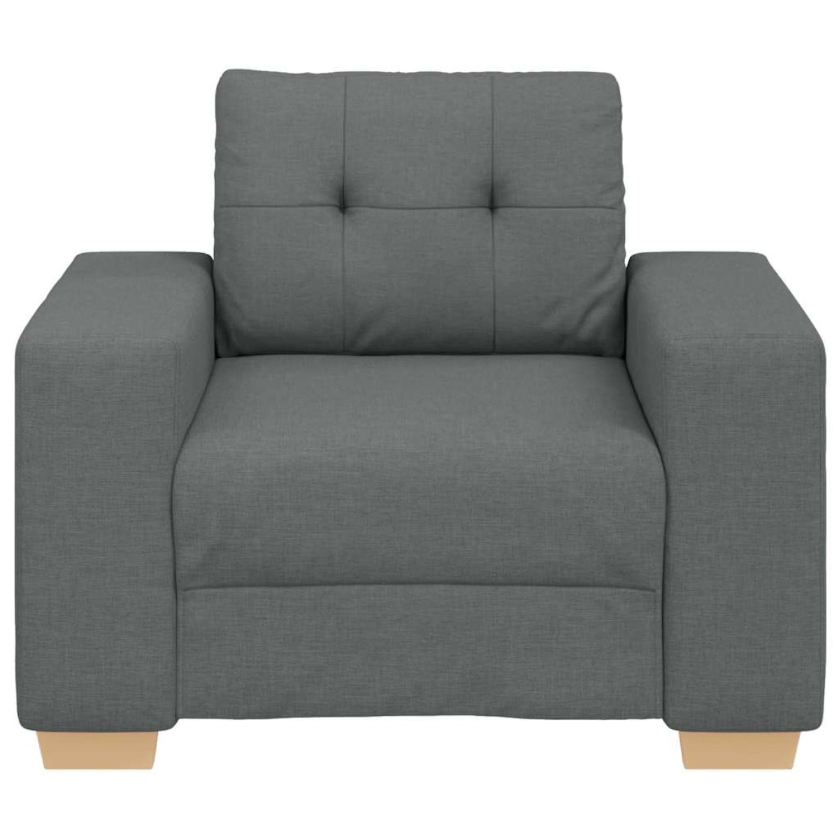 vidaXL Πολυθρόνα Σκούρο Γκρι 100 x 78 x 80 εκ. Ύφασμα