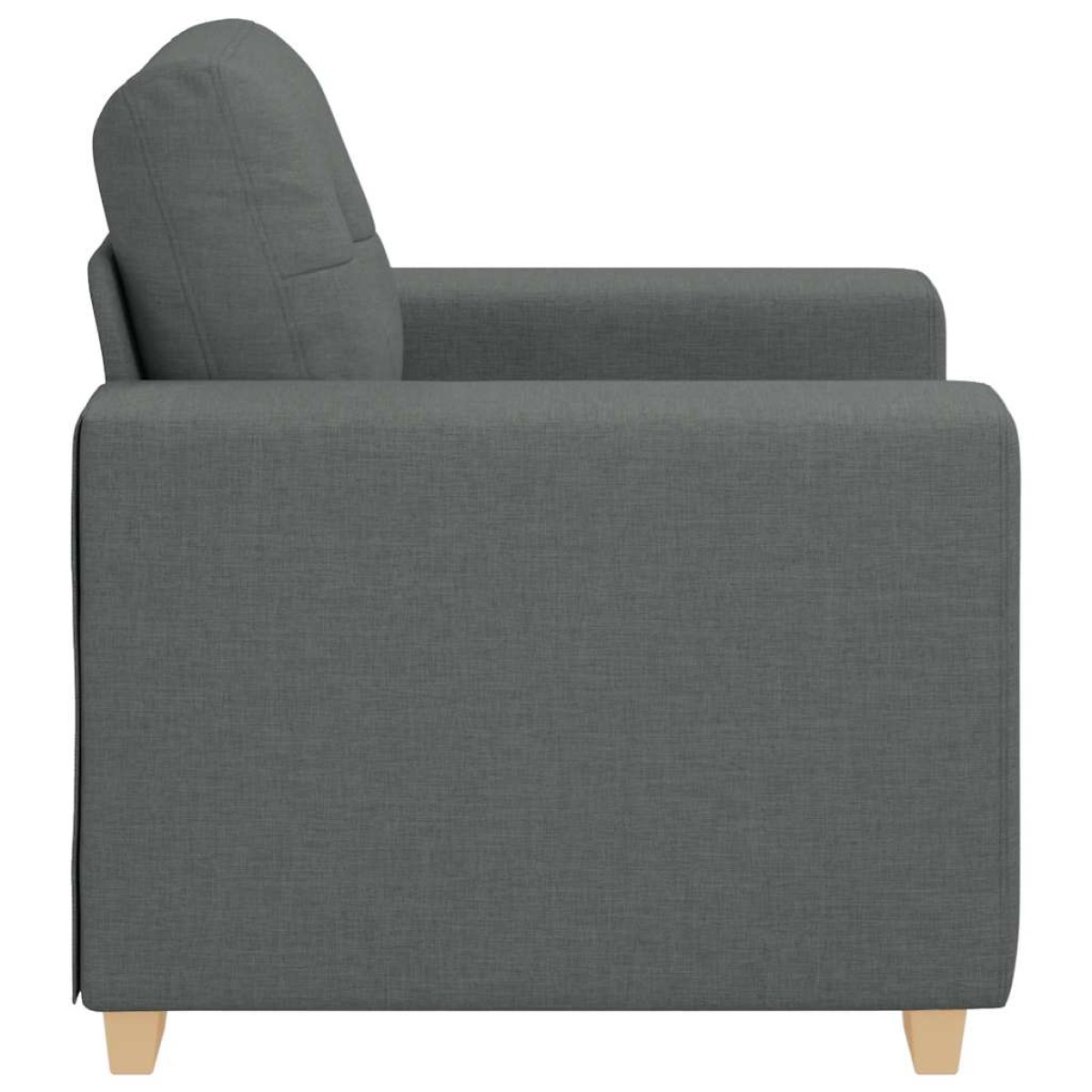 vidaXL Πολυθρόνα Σκούρο Γκρι 100 x 78 x 80 εκ. Ύφασμα