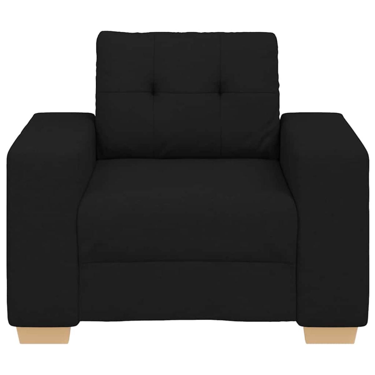 vidaXL Πολυθρόνα Μαύρη 100x78x80 εκ. από Ύφασμα