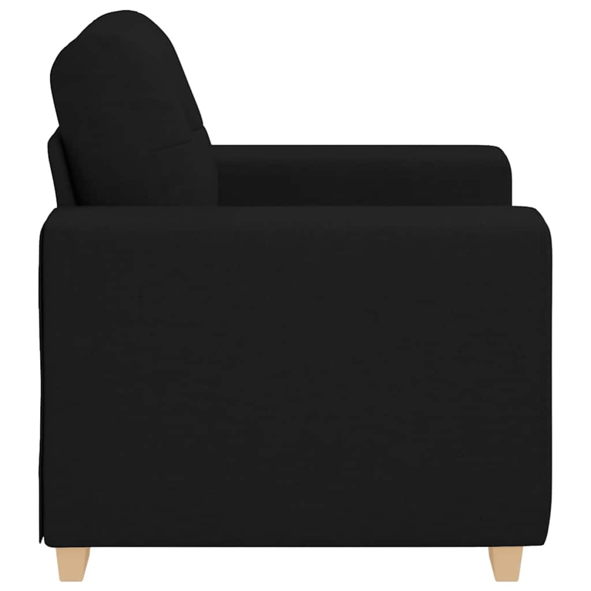 vidaXL Πολυθρόνα Μαύρη 100x78x80 εκ. από Ύφασμα