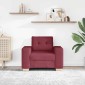 vidaXL Πολυθρόνα-Καναπέ Κόκκινη 100 x 78 x 80 εκ. από Ύφασμα