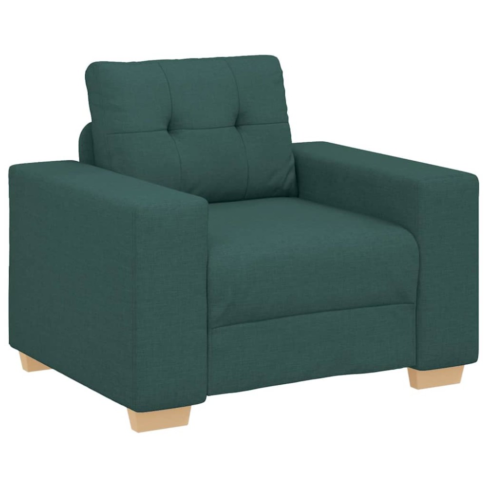 vidaXL Πολυθρόνα-Καναπέ Σκούρο Πράσινο 100x78x80 εκ. Ύφασμα