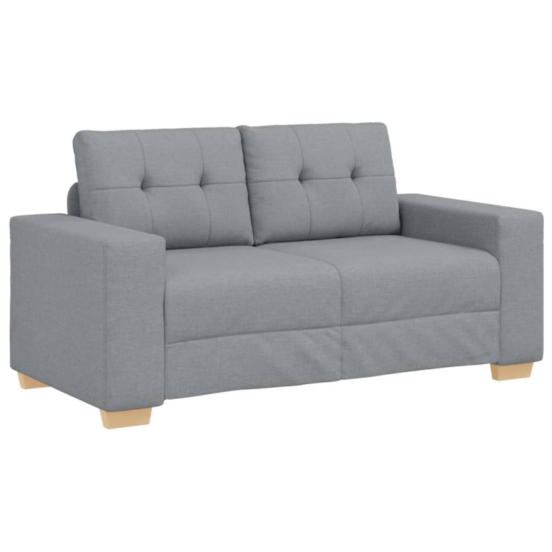 vidaXL Καναπές-Διθέσιος Ανοιχτό Γκρι 160 x 77 x 82 εκ. Ύφασμα