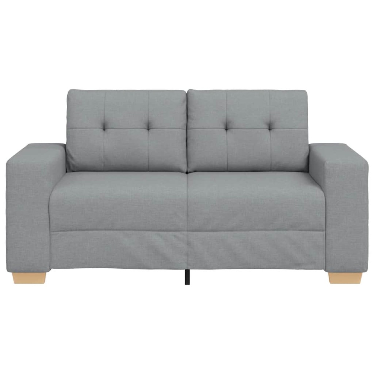 vidaXL Καναπές-Διθέσιος Ανοιχτό Γκρι 160 x 77 x 82 εκ. Ύφασμα
