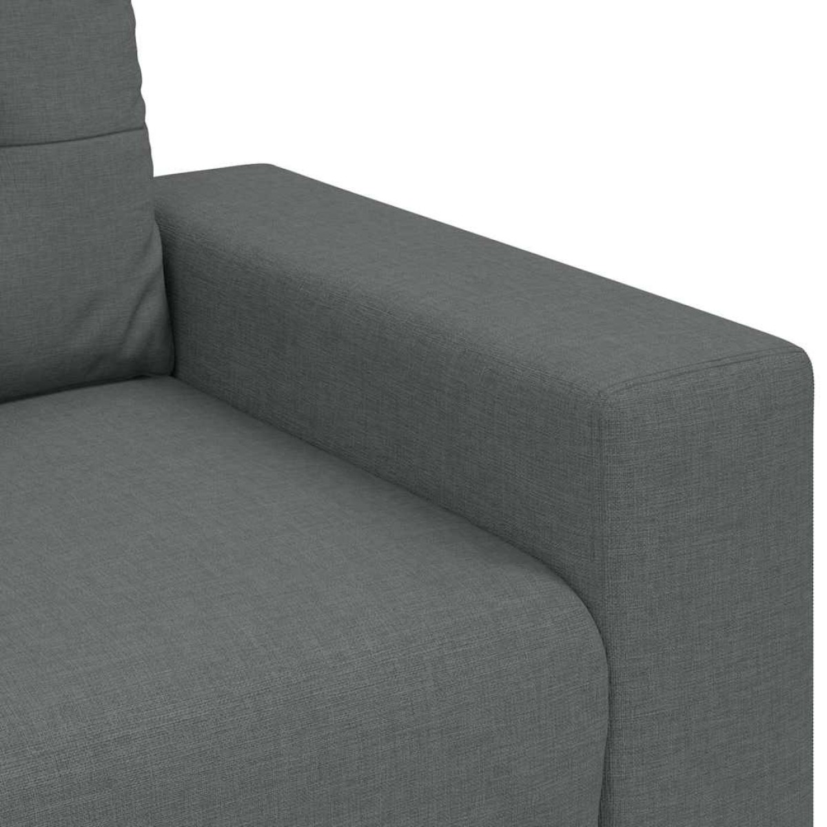 vidaXL Καναπές-Διθέσιος Σκούρο Γκρι 160 x 77 x 82 εκ. Υφασμάτινος