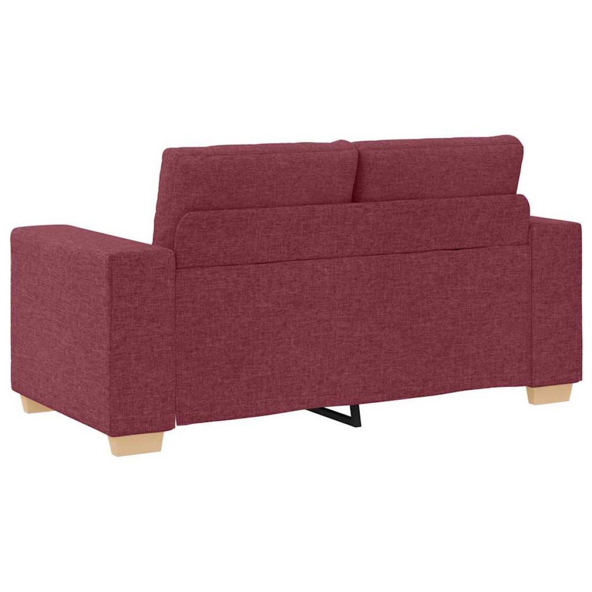 vidaXL Καναπές Διθέσιος Κόκκινος 160 x 77 x 82 εκ. Ύφασμα