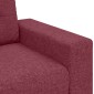 vidaXL Καναπές Διθέσιος Κόκκινος 160 x 77 x 82 εκ. Ύφασμα