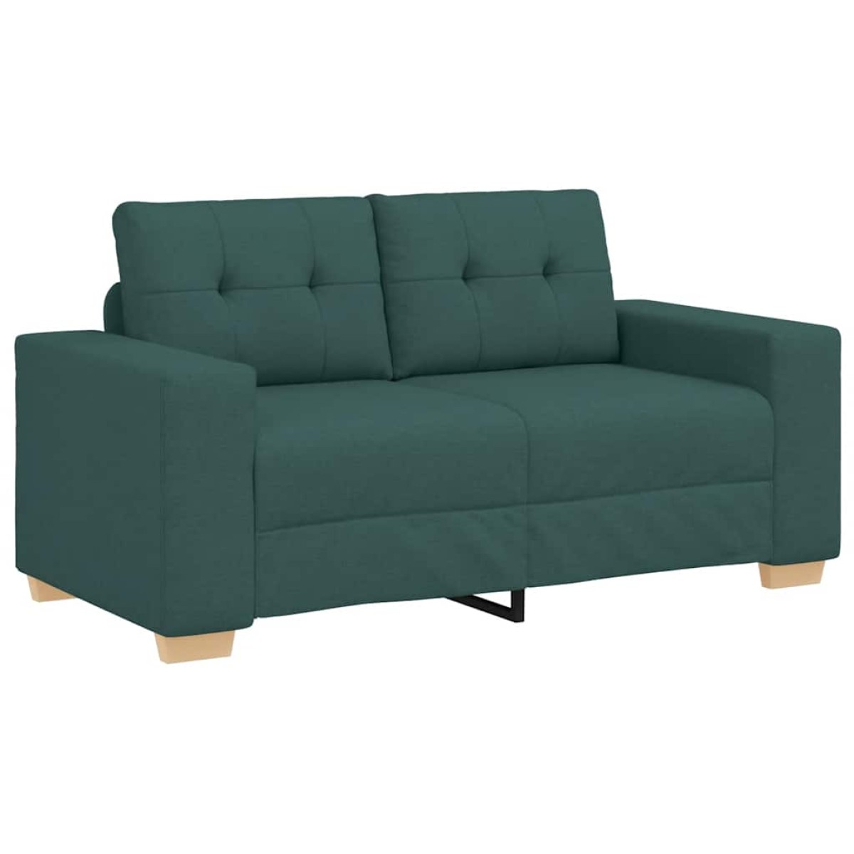 vidaXL Καναπές-Διθέσιος Σκούρο Πράσινο 160 x 77 x 82 εκ. Ύφασμα