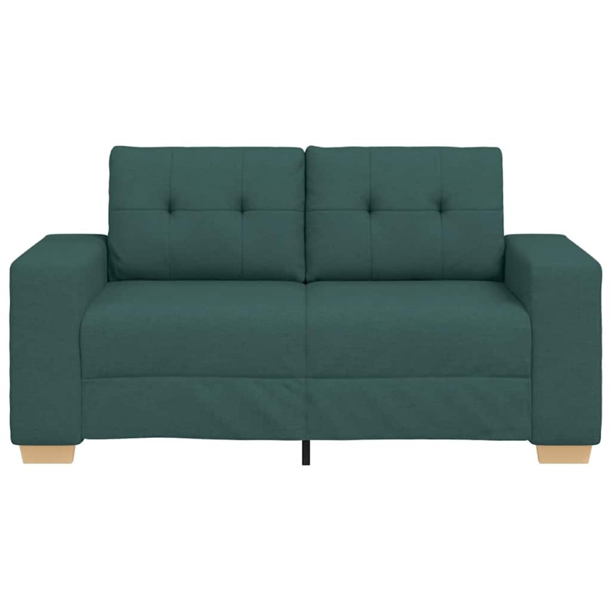 vidaXL Καναπές-Διθέσιος Σκούρο Πράσινο 160 x 77 x 82 εκ. Ύφασμα